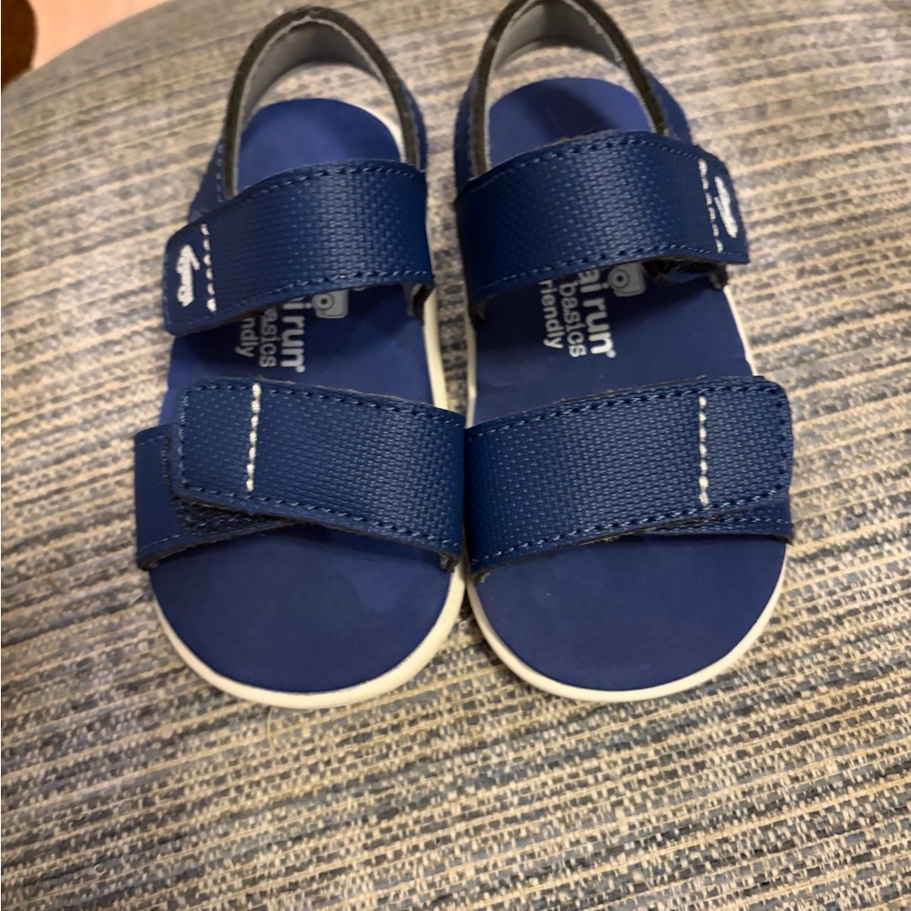 See Kai Run Navy Blue Hook-and-Loop Kids Sandals